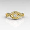 varitsa-jewellers - 0.27ct Certified Diamond Infinity Gold Engagement Ring - 06GG52